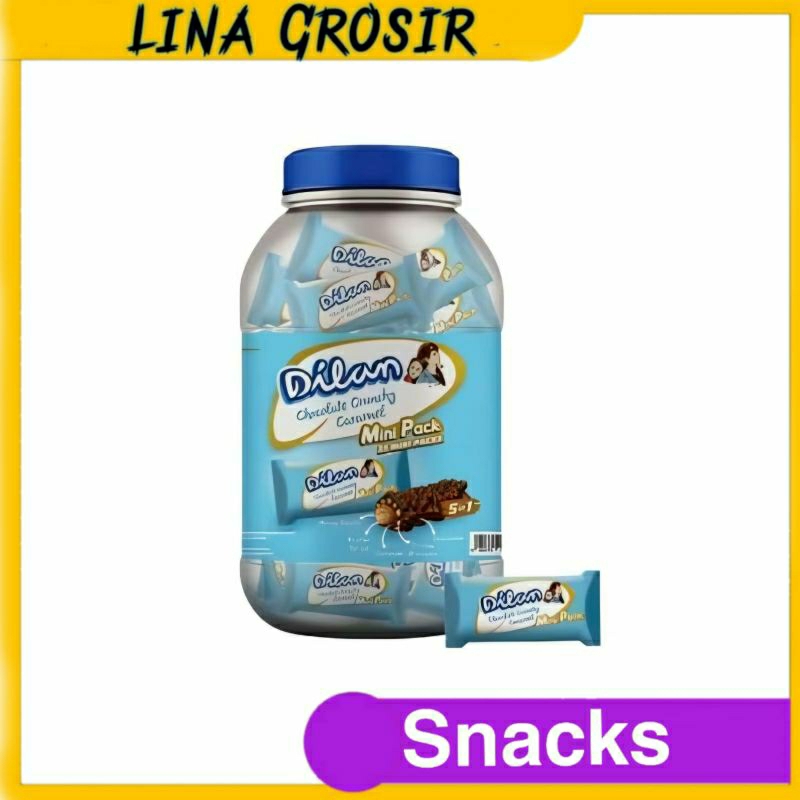 

GARUDA FOOD Dilan Chocolate Caramel Crunchy 9.5gr @ 1 Toples