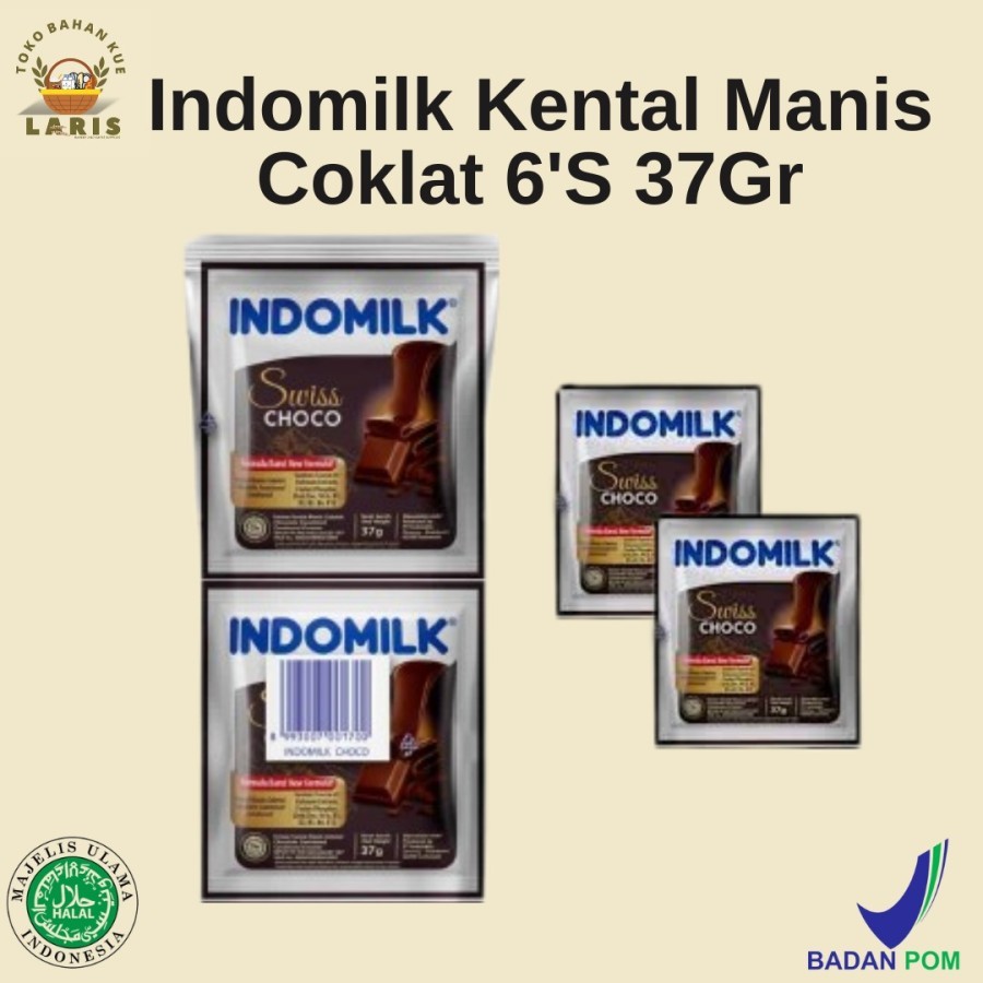 

Indomilk Swiss Choco Coklat KentaL Manis 6'S 37Gr