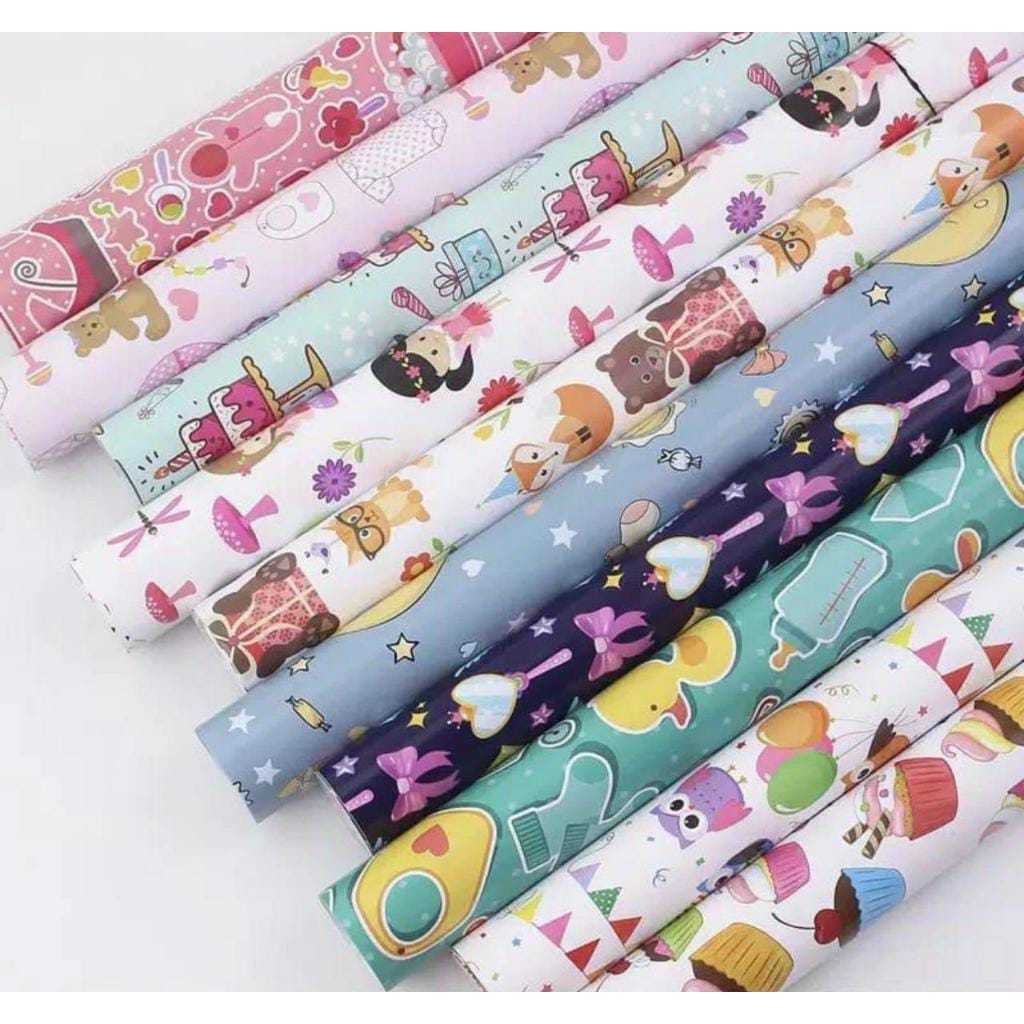 

Tambahan Kertas Kado Wrapping Paper Motif Laki Laki Atau Perempuan