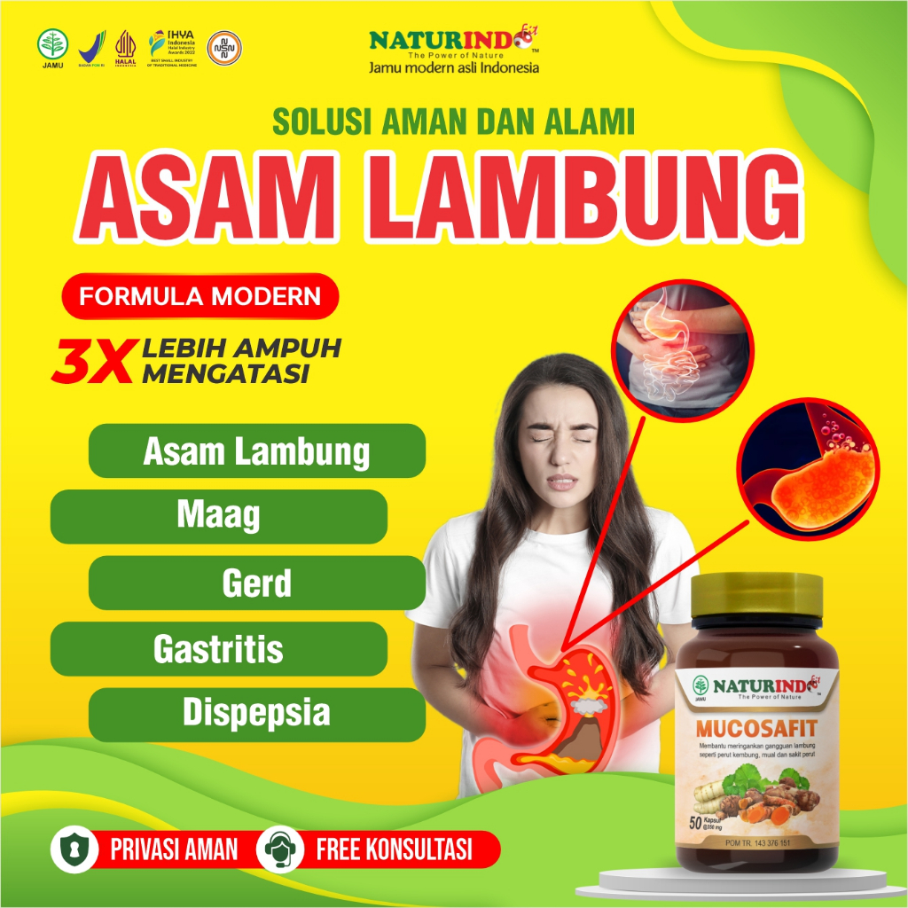 Mucosafit Obat Lambung Maag Asam Lambung Gerd Herbal