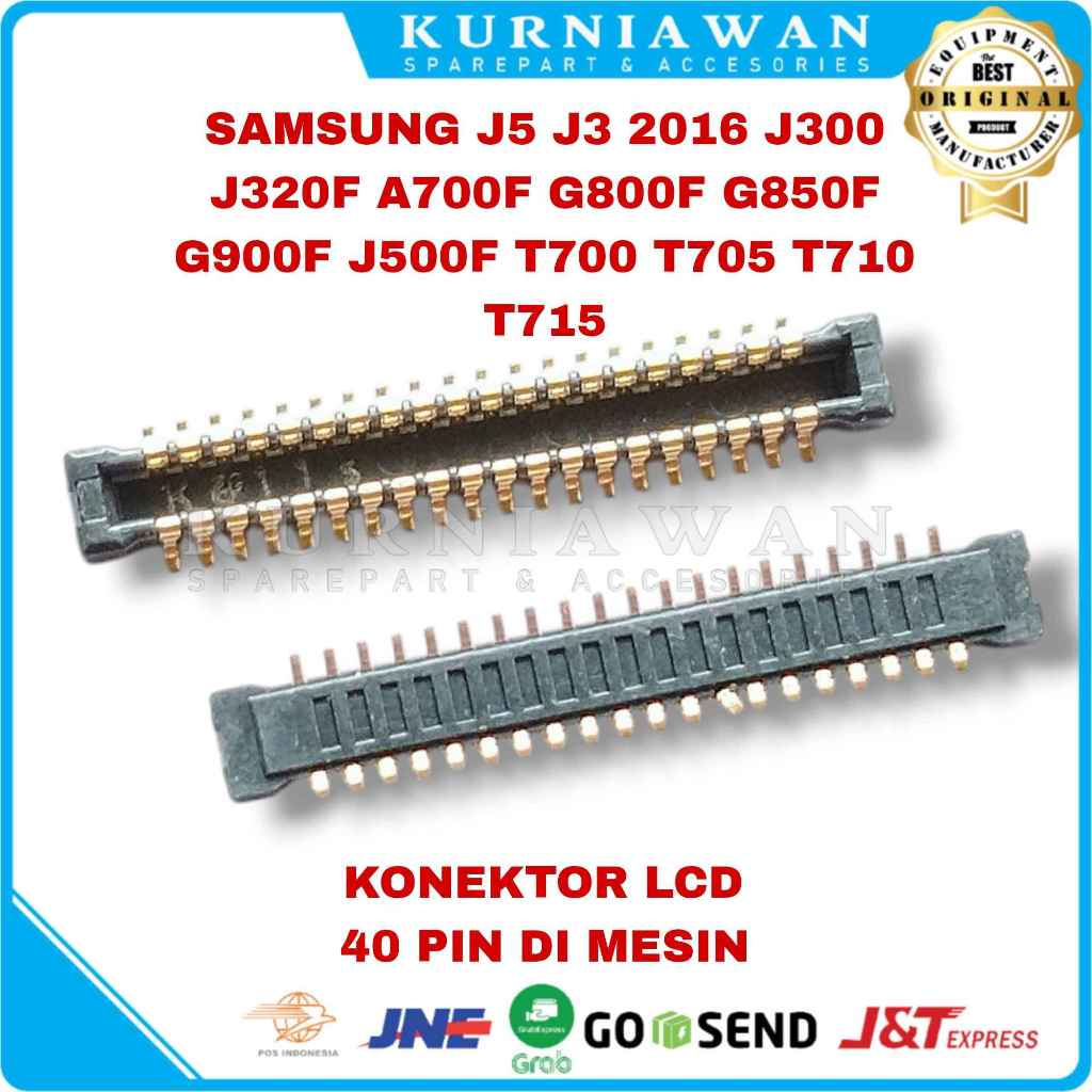 Konektor Lcd Soket Lcd Connector Lcd Fpc Samsung J5 J3 2016 J300 J320F A700F G800F G850F G900F J500F