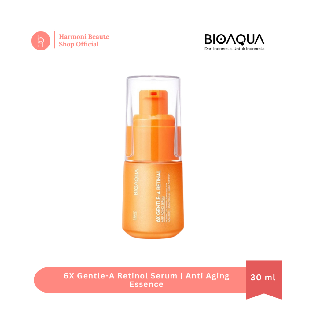 Harmoni Beaute - BIOAQUA 6X Gentle-A Retinol Serum Wajah Anti Aging Essence 30ml Dark Spot Serum Bri
