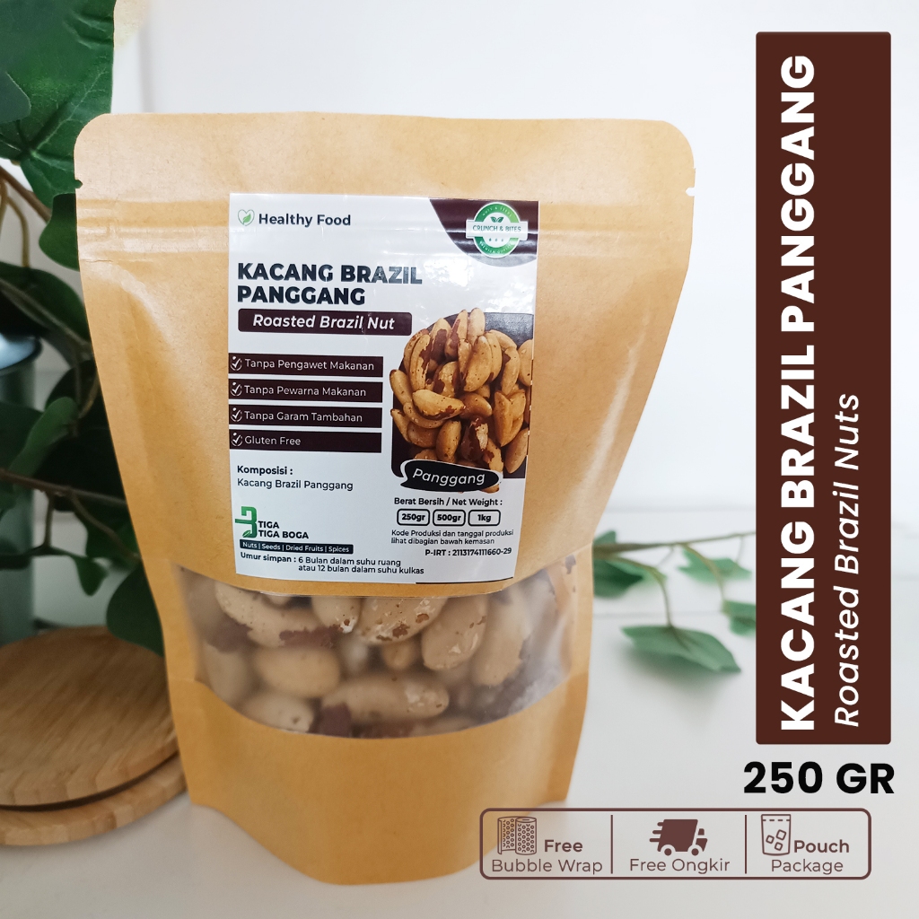 

Kacang Brazil Panggang / Roasted Brazil Nuts 250gr