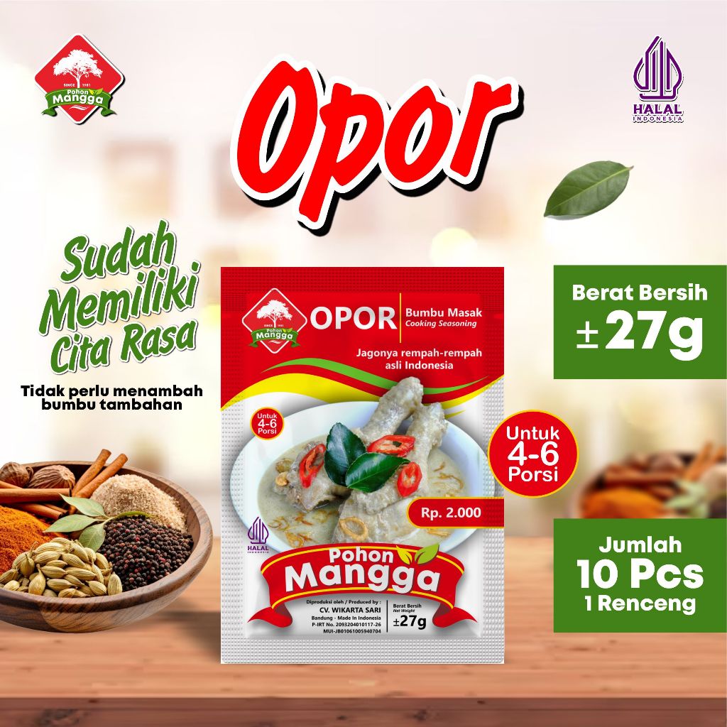 

Bumbu Opor Cap Pohon Mangga