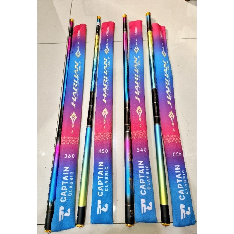 TEGEK CAPTAIN HARUAN 360 450 540 630 / TEGEK CARBON UJUNG LENTUR