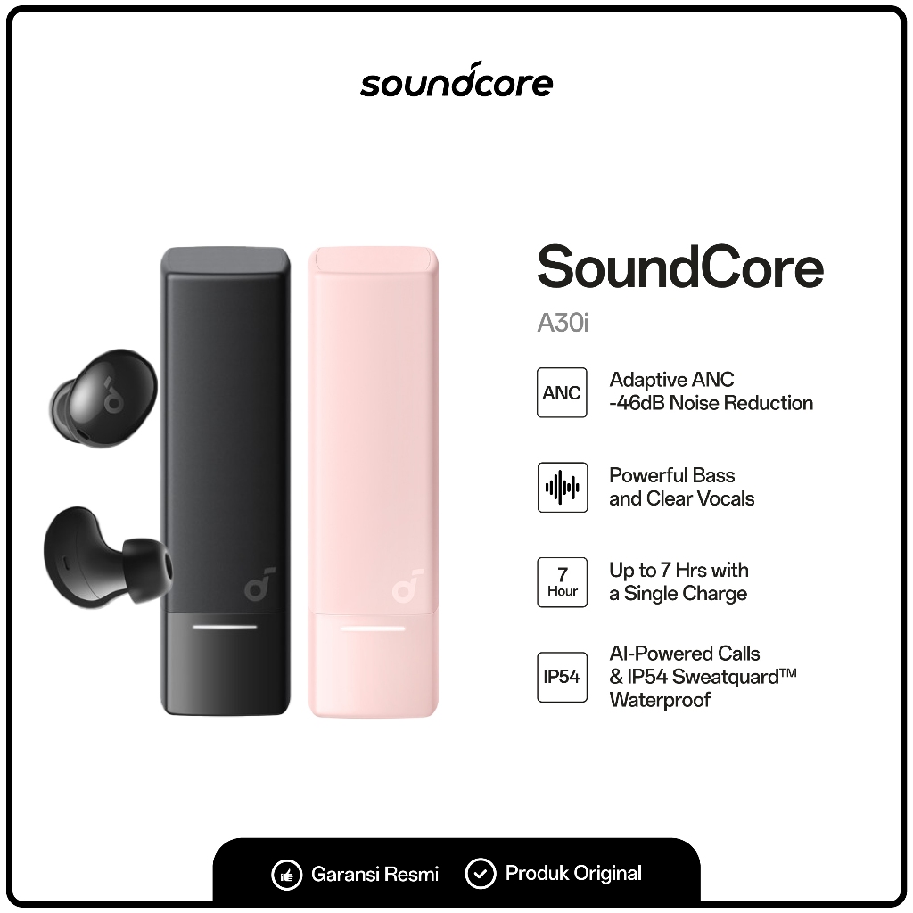 TWS ANKER SOUNDCORE A30i Earbuds Noise Cancellation
