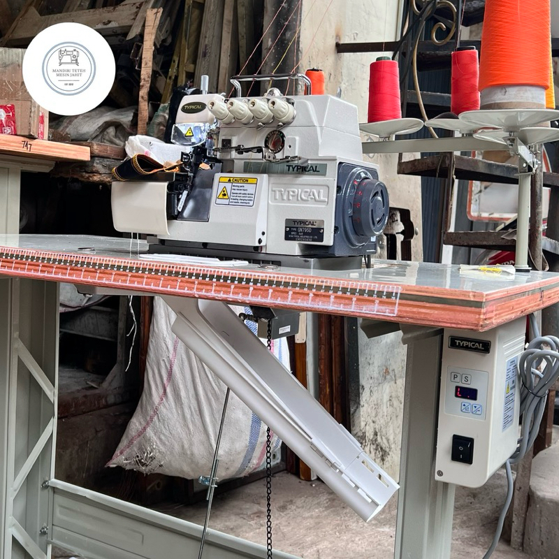 MESIN OBRAS TYPICAL TIMBUL KOTAK GN794D BENANG 4 DIRECT SERVO NEW (BARU)