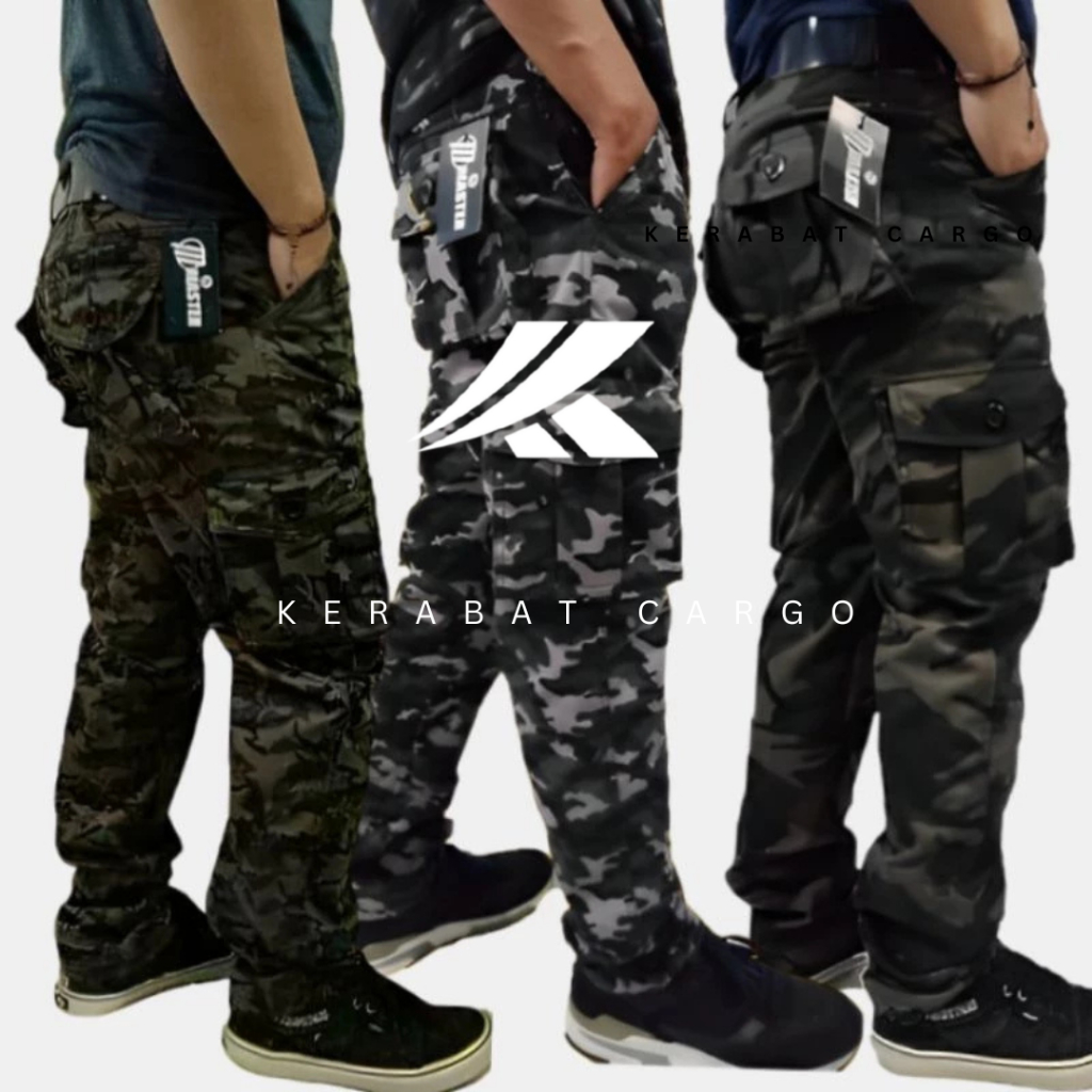 Celana Cargo Pria Loreng / Celana Panjang Loreng / Celana Cargo Loreng Pria / Celana Panjang Cargo