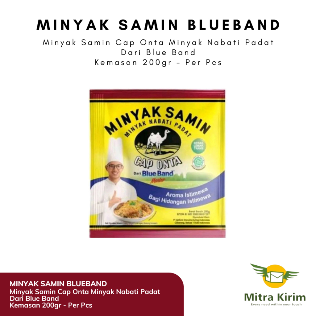 

Minyak Samin Blue Band Cap Onta Kemasan 200gr