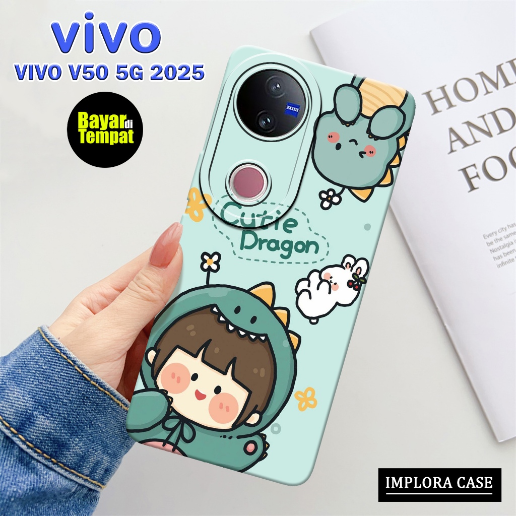 Case Vivo V50 5G 2025 Terbaru Motif Kartun IMPLORA CASE Casing Vivo V50 5G 2025 Softcase Pro Camera 