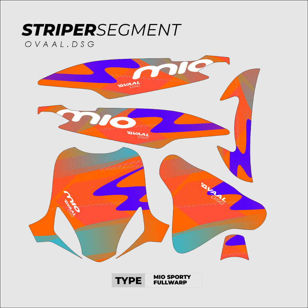 MIO SPORTY FULL WARPING STICKER PREMIUM VARIASI Striping