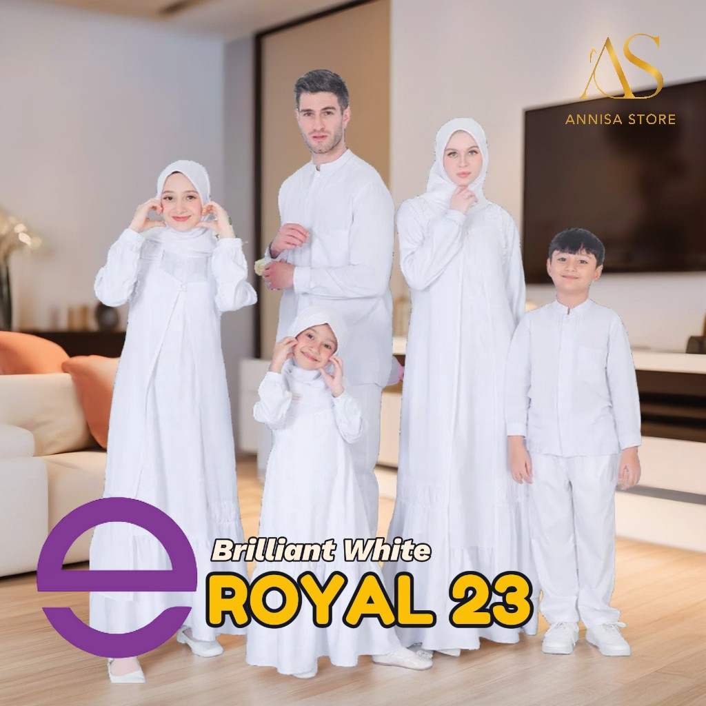 BAJU SARIMBIT KELUARGA ETHICA ROYAL 23 BRILLIANT WHITE / BAJU SARIMBIT FAMILY COUPLE  ETHICA ROYAL 2