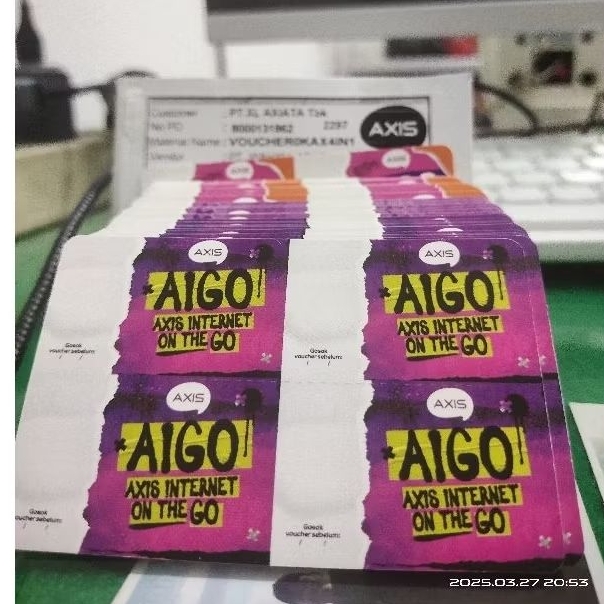 VOUCHER AXIS KOSONG 4in1 PER 200SN/50Lembar