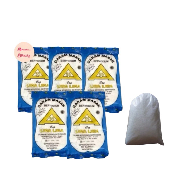 

Murah Garam Dapur Segitiga Mas 5pcs & 500gr Micin Repack