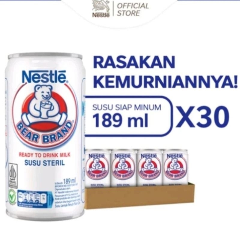 

Susu Steril Bear Brand Nestle 189 ml ( 1 Dus - 30 Pcs )