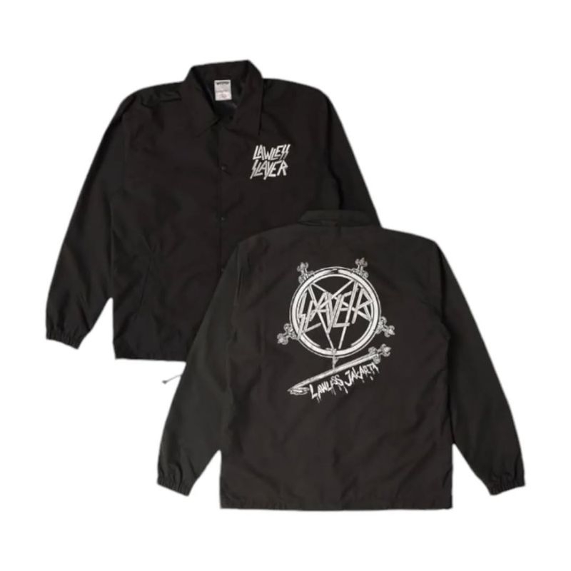 Windbreaker Lawless Jakarta × Slayer Pentagram