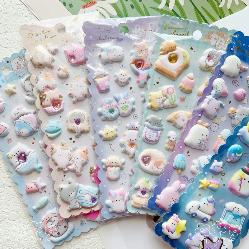 

Stiker Timbul Premium Lucu Foam Penguin Obakenu Glow in the Dark