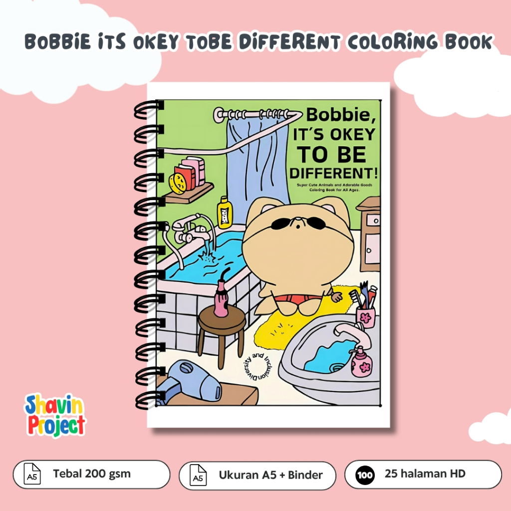 

Bobbie's Goods Coloring Book Buku mewarnai remaja dewasa anak tebal 200gsm 25 pages