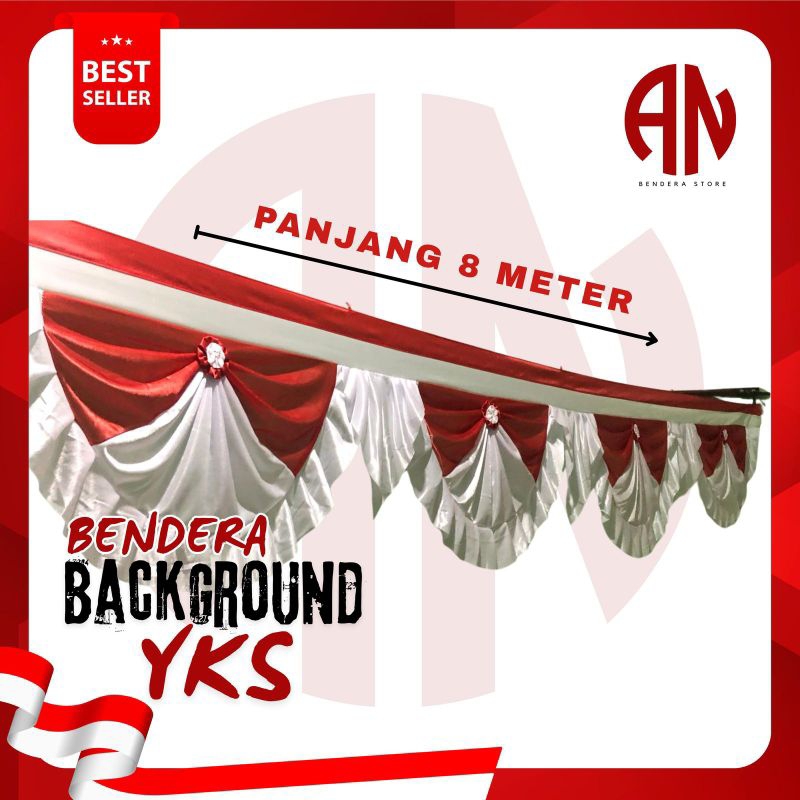 BENDERA BACKGROUND/BENDERA BACKGROUND MERAH PUTIH/BACKGROUND GARUDA/BACKGROUND10GELOMBANG/BACKGROUND