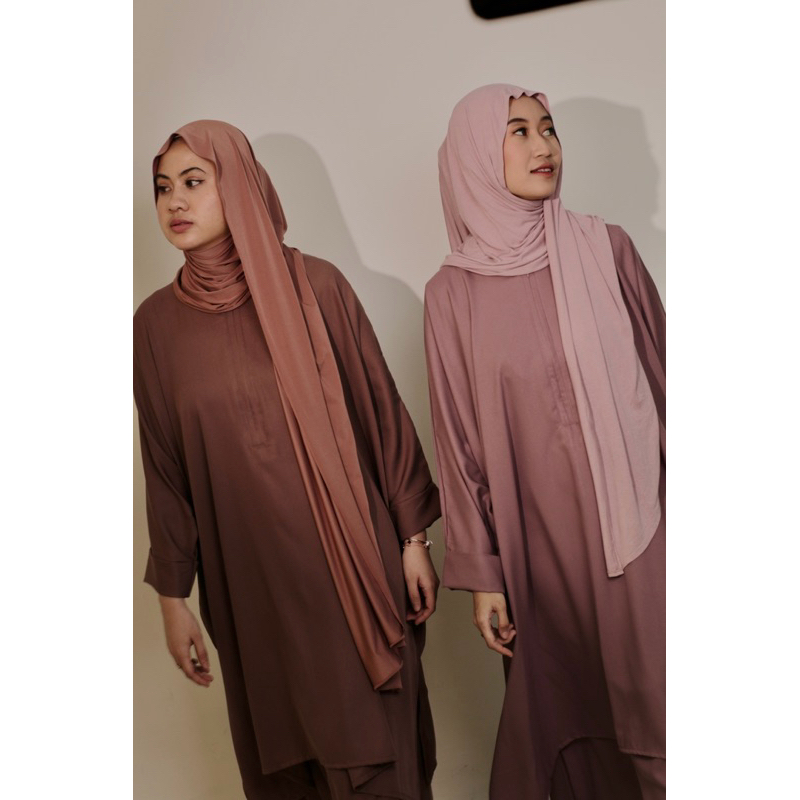 (ALTHEA SET) one set tunik melayu syari