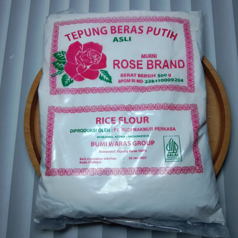 

Tepung beras rose brand 500ge