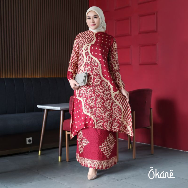 BATIK SUTRA MEWAH PREMIUM BAJU KURUNG MELAYU KEKINIAN SET KONDANGAN WANITA SET GAMIS WANITA MEWAH