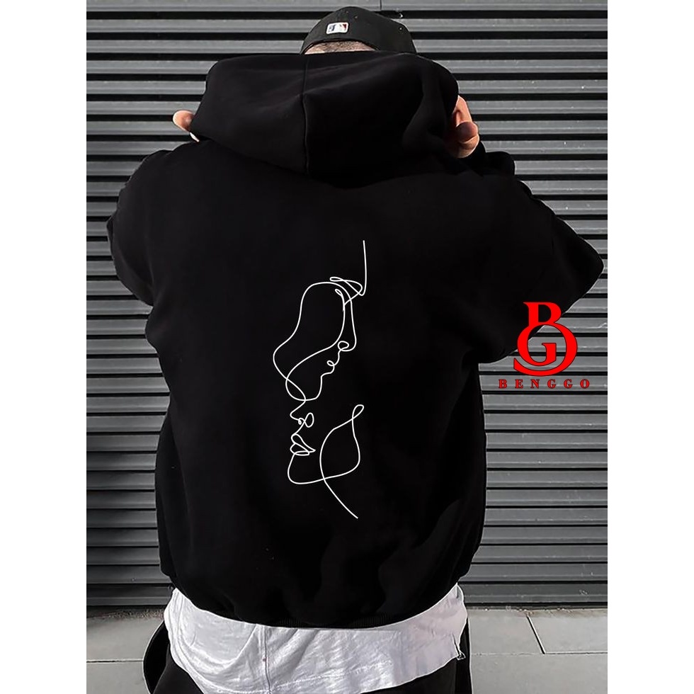 BENGGO.ID | Jaket Hoodie Terbaru / Hoodie Pria Oversize / Hoodie Pria Aesthetic / Hoodie Pria Skena 