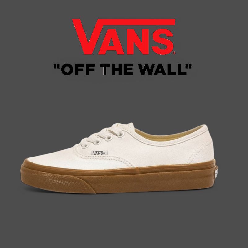 VANS AUTHENTIC MARSHMALLOW WHITE GUM ORIGINAL 100%