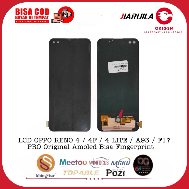 LCD Touchscreen Oppo Reno 4F Original Fingerprint