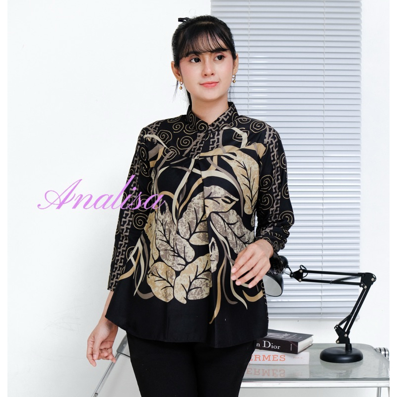 Baju Batik Wanita Atasan Seragam Kantor Model Terbaru 2026