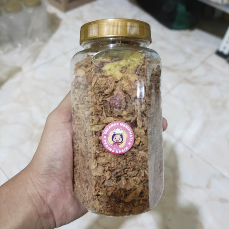 

Bawang merah goreng Kemasan botol 700ml , 200gr / Bawang Brebes Campuran Grade B