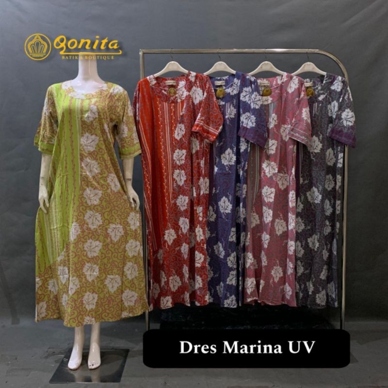 {LD 104 CM} Daster Qonita Batik Pekalongan ll Dres Marina Uv