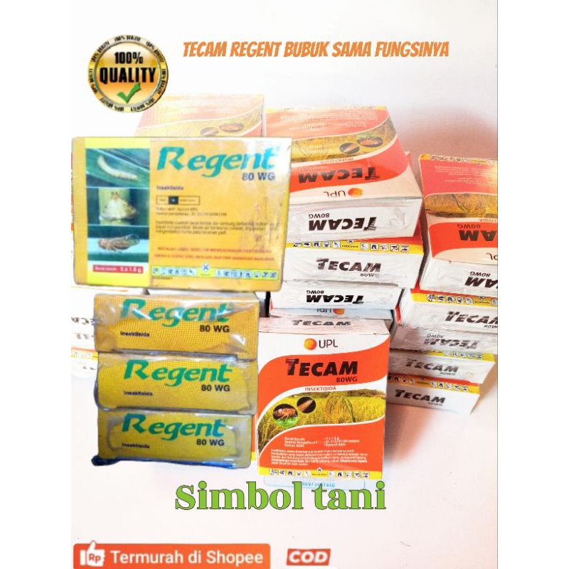 TECAM BUBUK/ REGENT BUBUK SAMA FUNGSINYA BAHAN AKTIF : Fiproni Wg-80%100%ORIGINAL