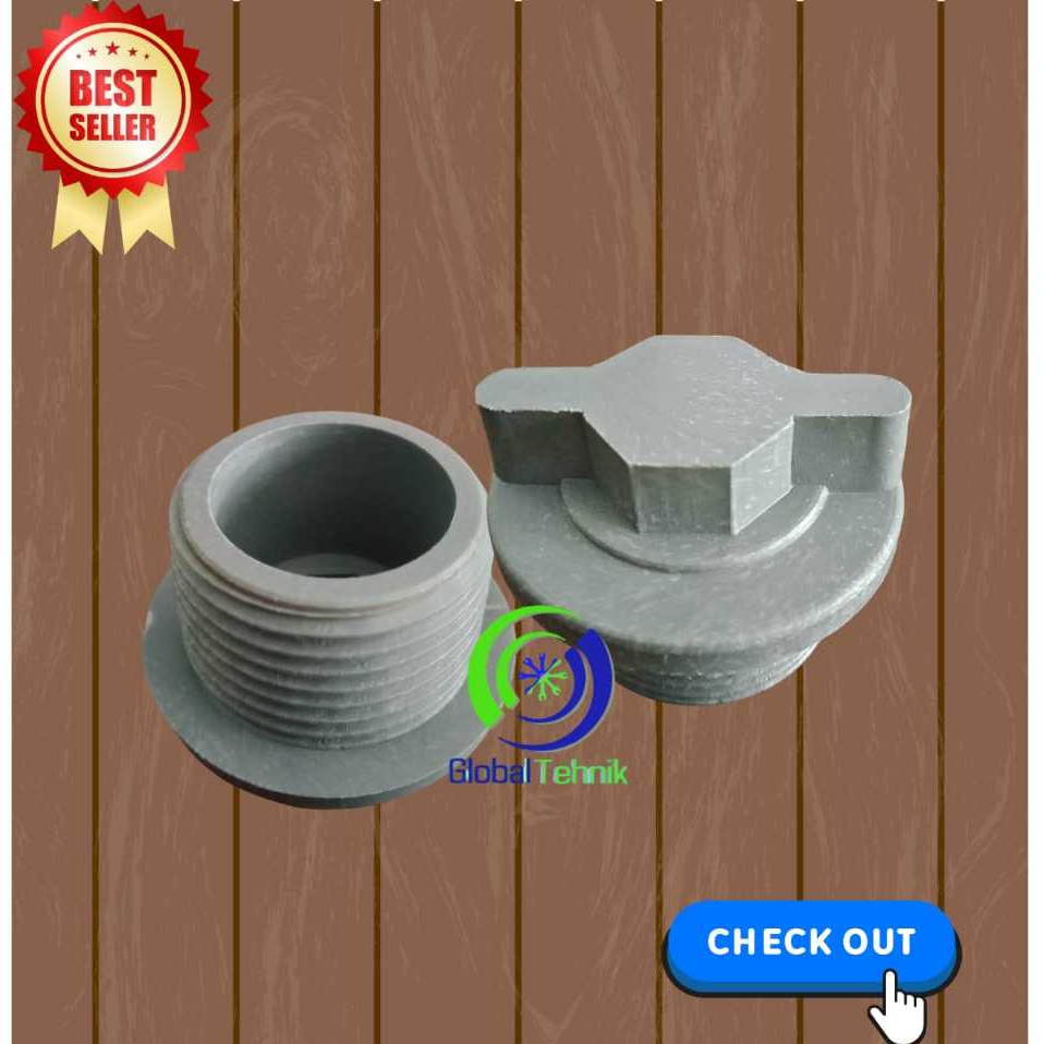 TUTUP MUR PENGUIN BULKHEAD 1 INCH MUR TANDON 1 INCH " KOPLING TANDON 1 INCH VLOK RING MUR DRAT TOREN
