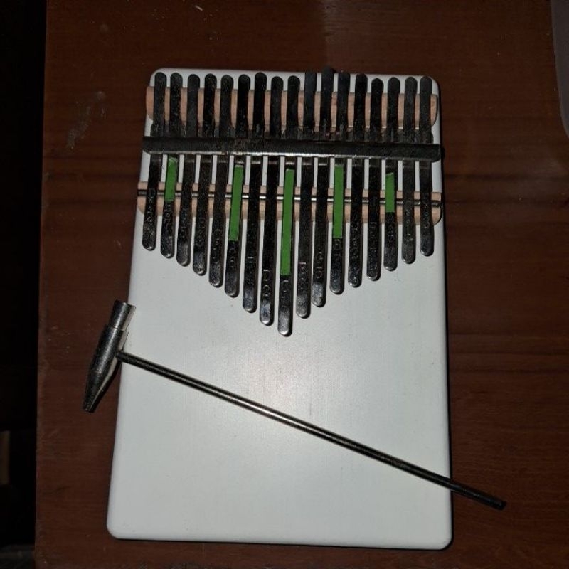 PRELOVED Kalimba type polos white alat musik petik