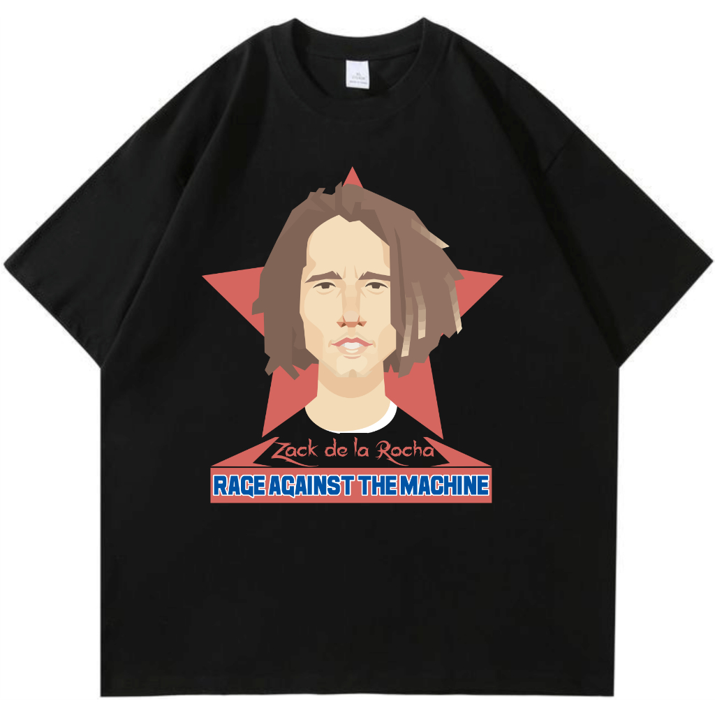Sreg Tshirt | Kaos Band Vintage RATM (Zach de la Rocha) | kaos hitam kaos katun combet 24s