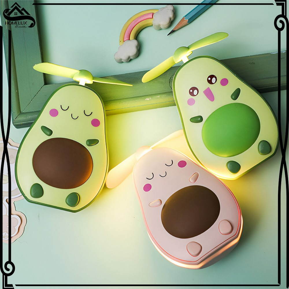 HOME-K36 Kipas Angin Lampu Karakter / Kipas Cermin Led 3in1 / Kipas Angin Kaca Lampu Mini