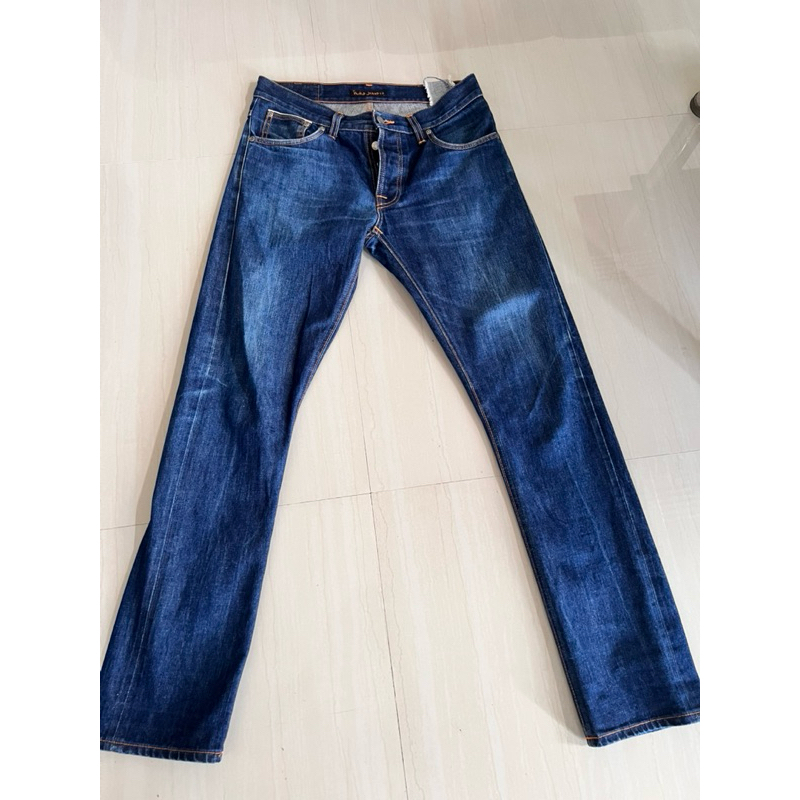 nudie jeans selvedge orange denim second