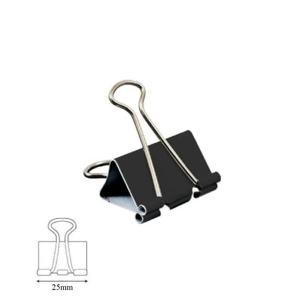 

Binder Clip / Klip Hitam / Klip Kecil / Penjepit Kertas 111 Combo (12 PCS)