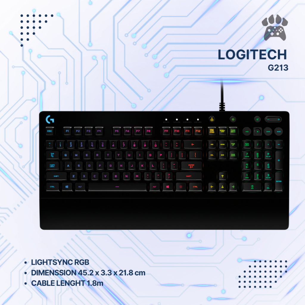 Logitech G213 Gaming RGB Keyboard G 213