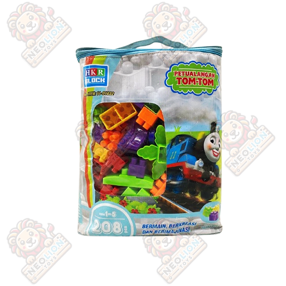 Mainan Edukatif Anak HKR Block Petualangan Tom-Tom 208pcs 11-01032-208