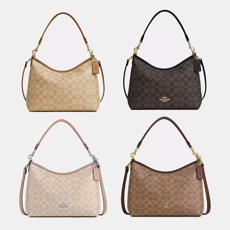 Coach Laurel Shoulder Bag In Signature Canvas Crossbody Bag Coach Shoulder Bag Tas Selempang Wanita 