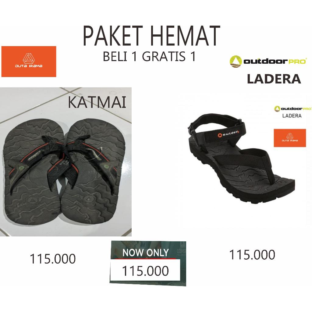 DUTAIRAMA - PAKET HEMAT BELI 1 GRATIS 1 SANDAL OUTDOOR KATMAI + LADERA