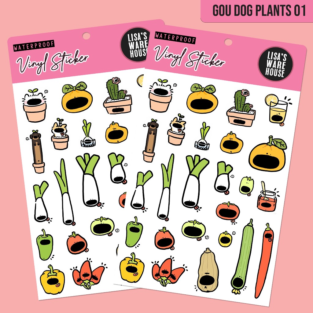 

Sticker Vinyl Gou Dog Plants Volume 01