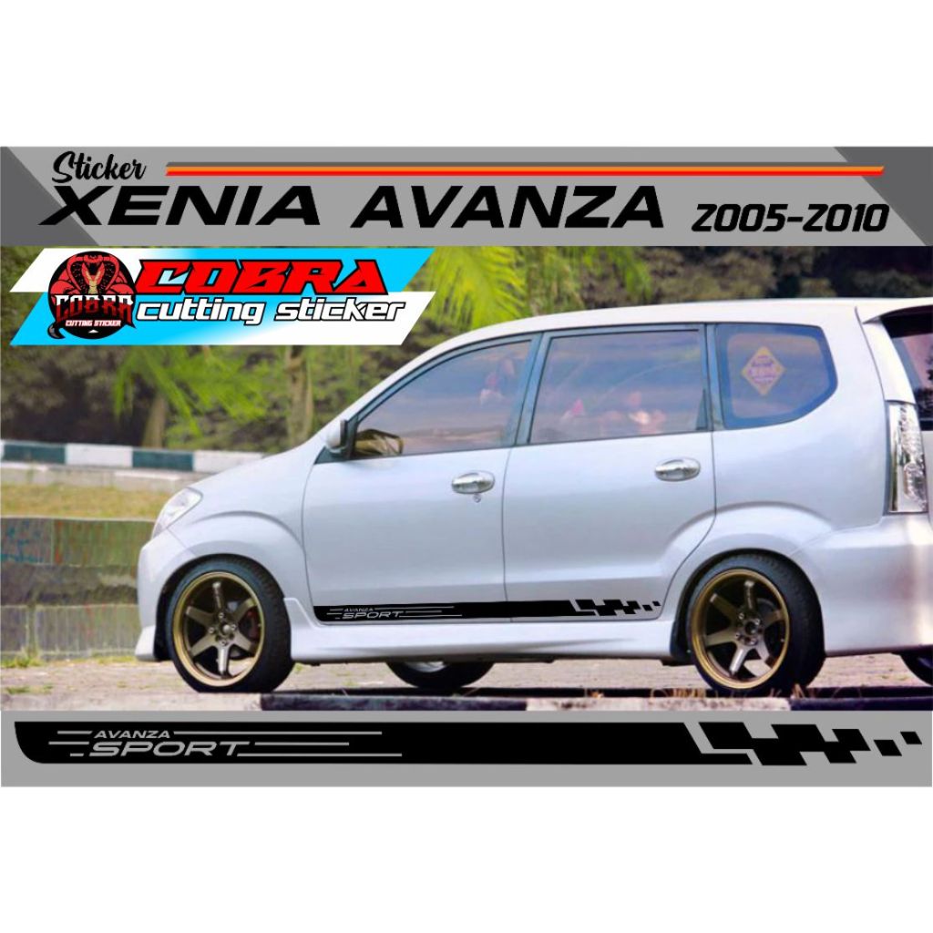 STICKER STIKER MOBIL AVANZA CUTTING STICKER LIST BODY SAMPING MOBIL TOYOTA AVANZA