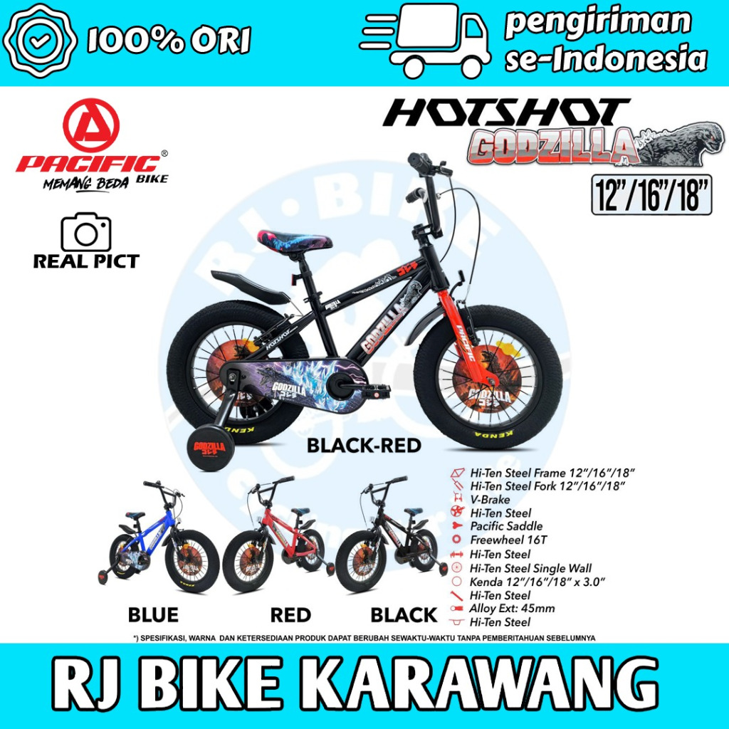 SEPEDA ANAK PACIFIC BMX HOTSHOT GODZILLA