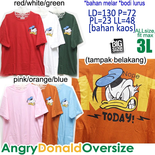 KAOS SATUAN JUMBO LD 130, CUPCAKE OREENJY BIG SIZE XXXL CARTOON KARTUN xxxl