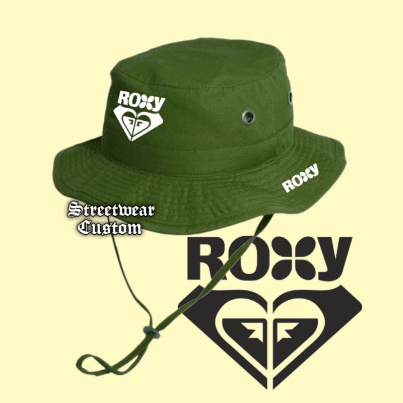 Roxy / Topi Rimba Casual - Topi Gunung Outdoor Adventure Hiking - Jungle Hat Cowok Cewek
