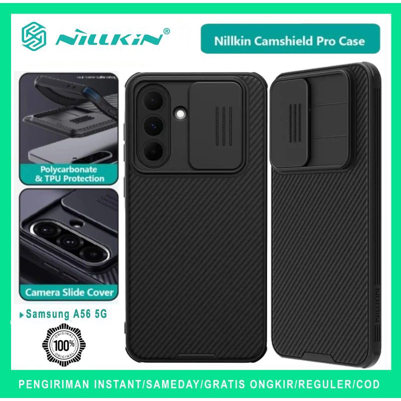 Case Samsung A56 5G - Casing Samsung A56 - Softcase A56 5G Samsung / NILLKIN Camshield Pro Slide Cam