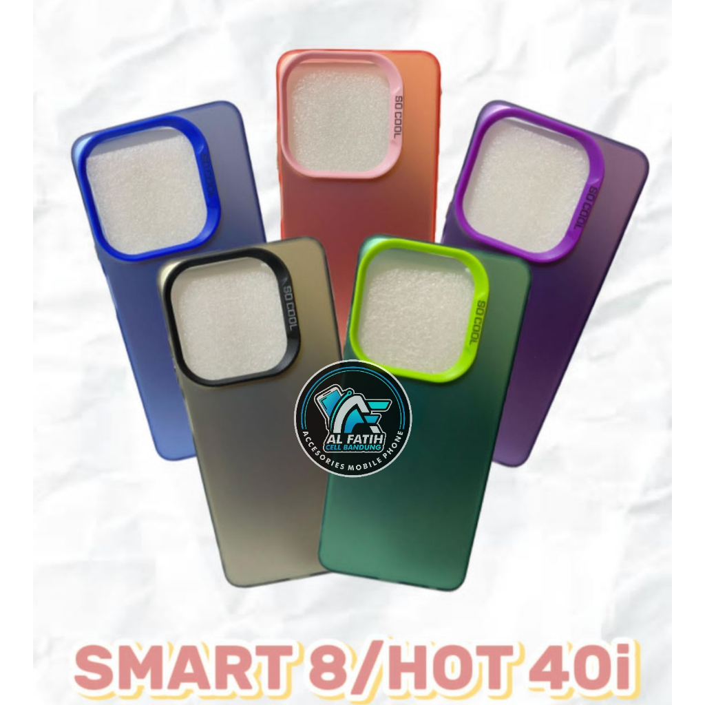 Softcase Case IMD Macaron Matte Infinix Smart 8 Hot 40i